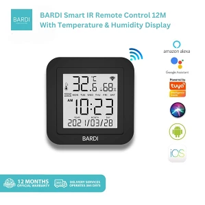 BARDI Smart IR Remote Control Universal with Temperature Humidity ...