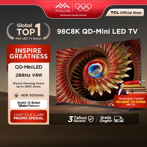 [4K QD-Mini LED TV] TCL 98 Inch C8K - up to 3840 Dimming Zone - 5000 ...
