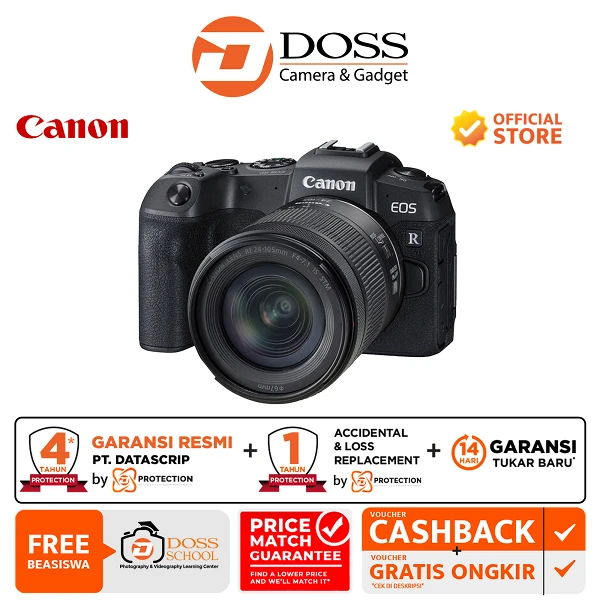 Canon EOS RP Mirrorless Digital Camera with 24-105mm f4-7.1 IS STM