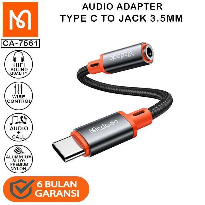 Dudao USB C to 3.5mm Jack Earphone Cable Headphone Adapter Type C AUX